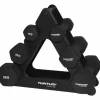 Tunturi Neopreen Dumbellset 3Prs+Stand (NEW) - Fitshop -Fitnessapparatuur 14tuscl107 600