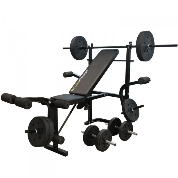 Duke Fitness Weight Bench Set | Halterbank + Gewichten - Fitshop 3 Duke Fitness Weight Bench Set | Halterbank + Gewichten - Fitshop